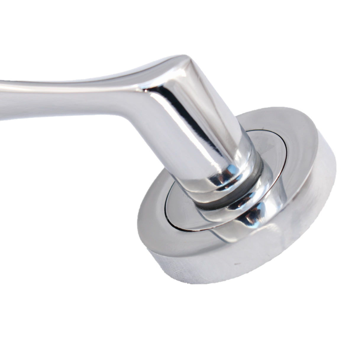 Marketplace JPG companion for Multipack Astrid Door Handles Latch Twist Lever on Rose - Chrome 120mm