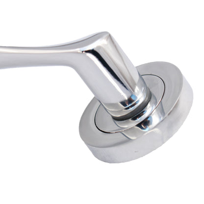 Marketplace JPG companion for Multipack Astrid Door Handles Latch Twist Lever on Rose - Chrome 120mm