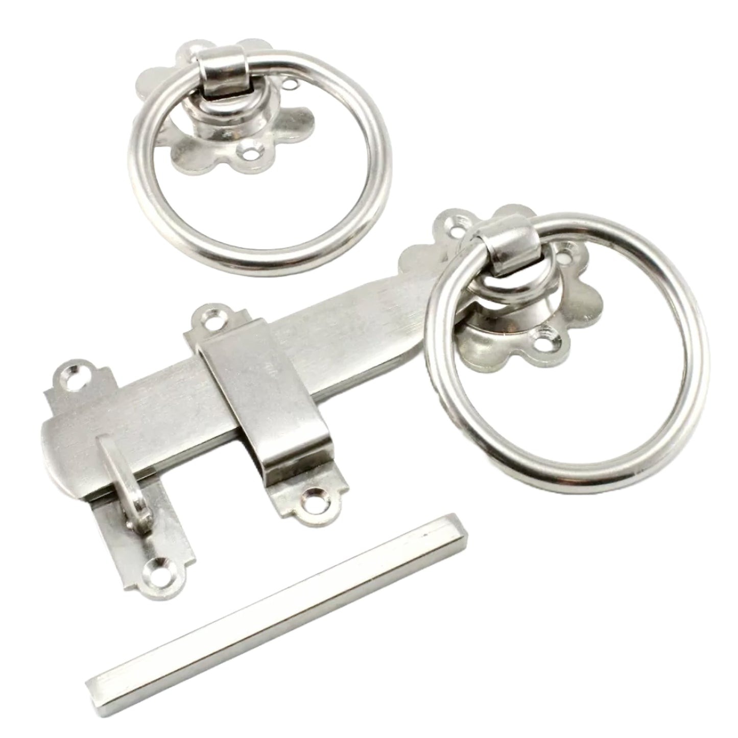 Marketplace JPG companion for Stainless Steel Ring Gate Latch Set, 150mm, Grade 316, Door Garden Catch Handle