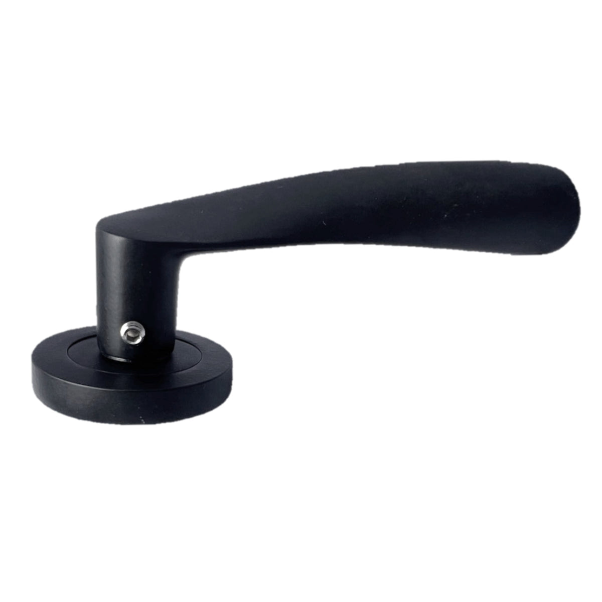 Marketplace JPG companion for Astrid Door Handles Latch Twist Lever on Rose - Matt Black 120mm - 50mm
