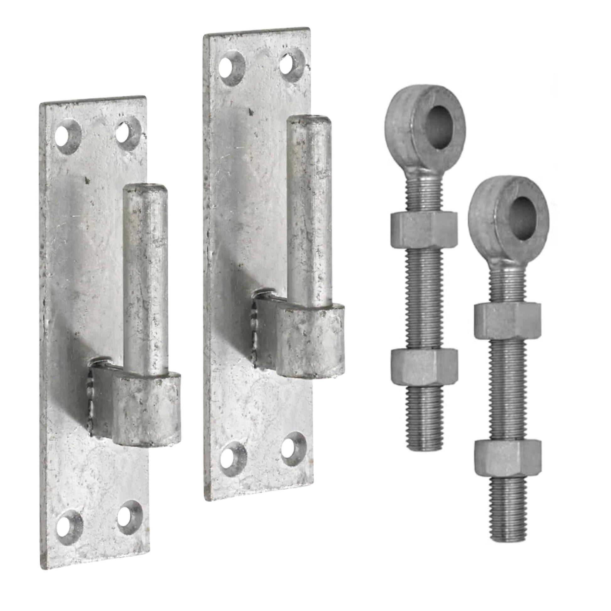 Marketplace JPG companion for Galvanised Gate Hinge Bracket 12mm / 16mm / 19mm & Adjustable Eye Bolt 100mm / 150mm Pair