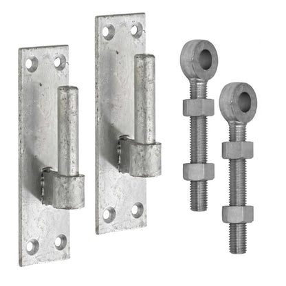 Marketplace JPG companion for Galvanised Gate Hinge Bracket 12mm / 16mm / 19mm & Adjustable Eye Bolt 100mm / 150mm Pair