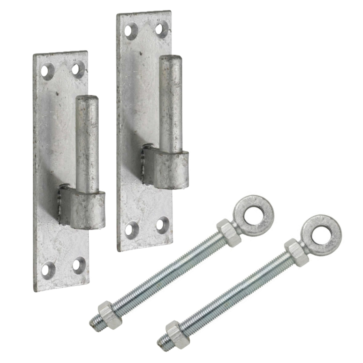 Marketplace JPG companion for Galvanised Gate Hinge Bracket 12mm / 16mm / 19mm & Adjustable Eye Bolt 100mm / 150mm Pair