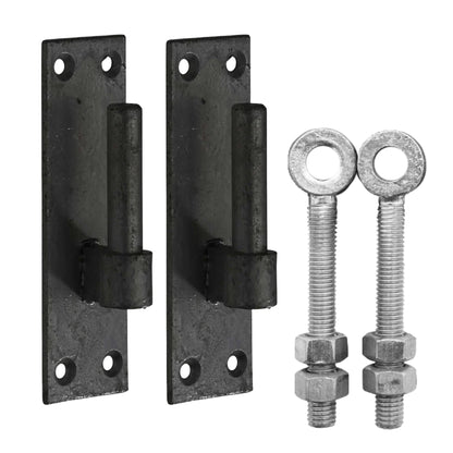 Marketplace JPG companion for Black Gate Hinge Bracket & Adjustable Eye Bolt Pair 12mm / 16mm / 19mm