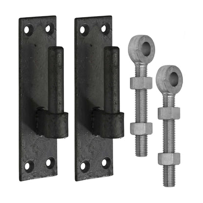 Marketplace JPG companion for Black Gate Hinge Bracket & Adjustable Eye Bolt Pair 12mm / 16mm / 19mm