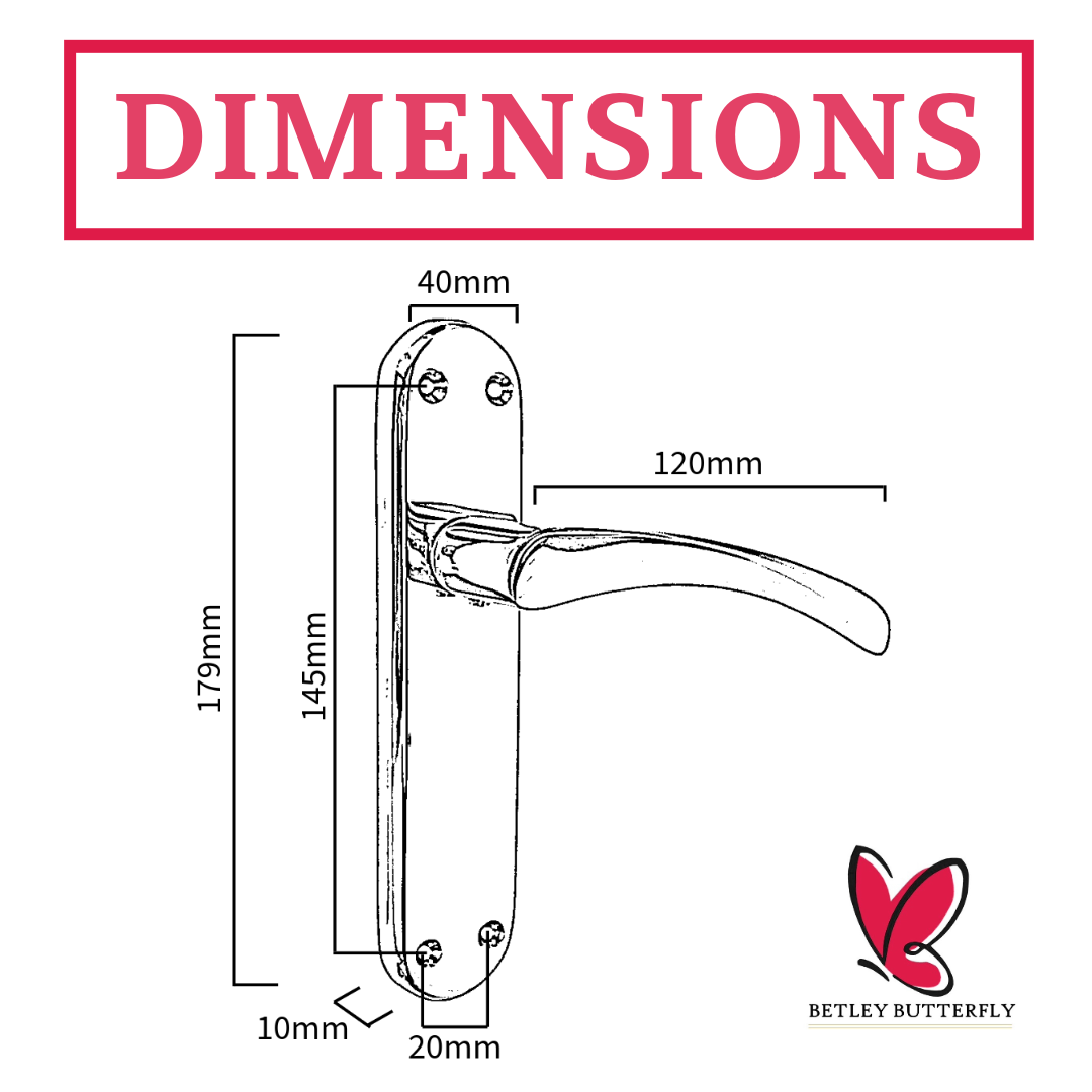 London Astrid Twist Door Handle Satin Nickel Lever on Backplate with Latch Hinges