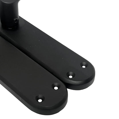 Marketplace JPG companion for London Astrid Twist Door Handle Matt Black Lever on Backplate with Latch - 179mm X 40mm