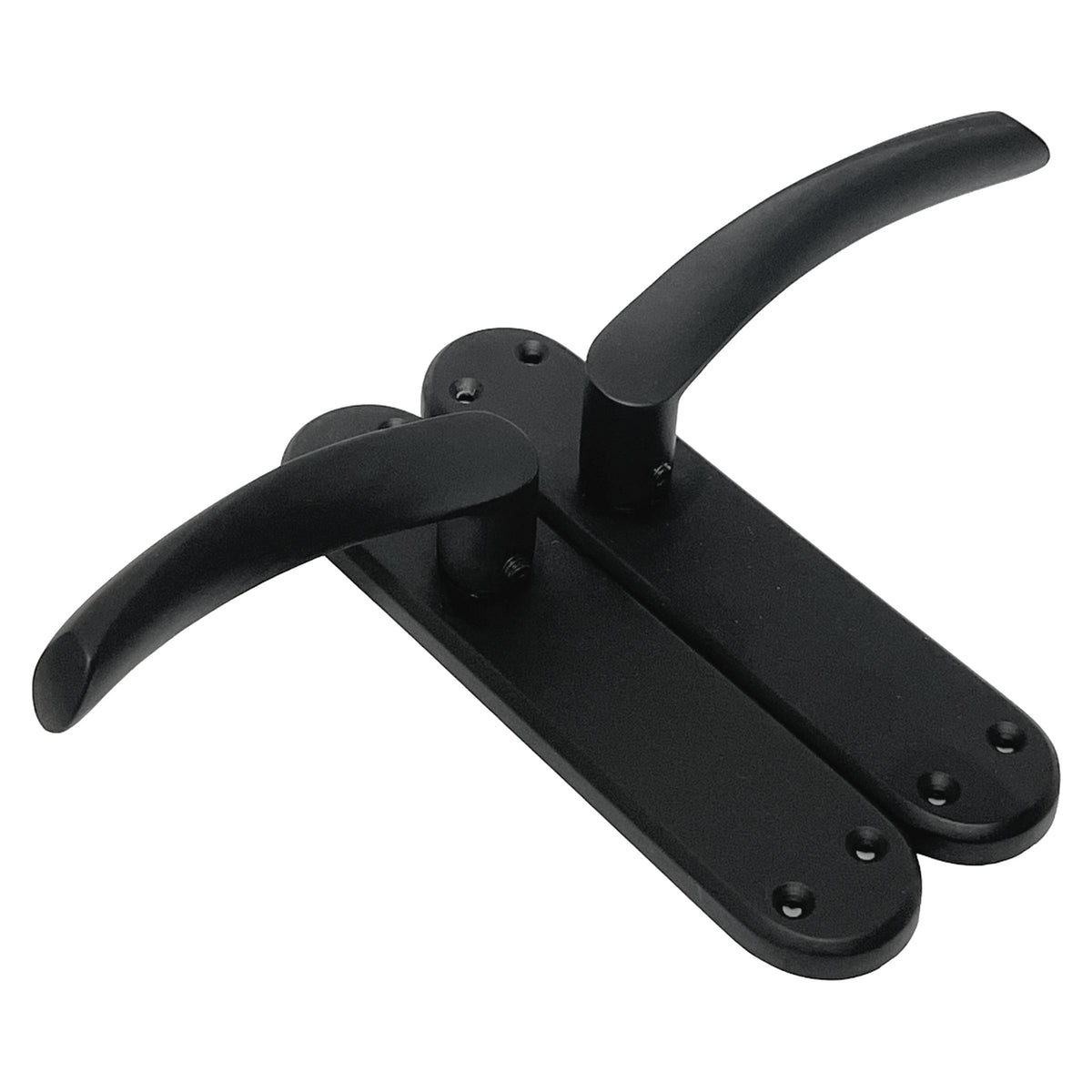 Marketplace JPG companion for London Astrid Twist Door Handle Matt Black Lever on Backplate with Latch - 179mm X 40mm