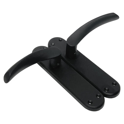 Marketplace JPG companion for London Astrid Twist Door Handle Matt Black Lever on Backplate with Latch - 179mm X 40mm