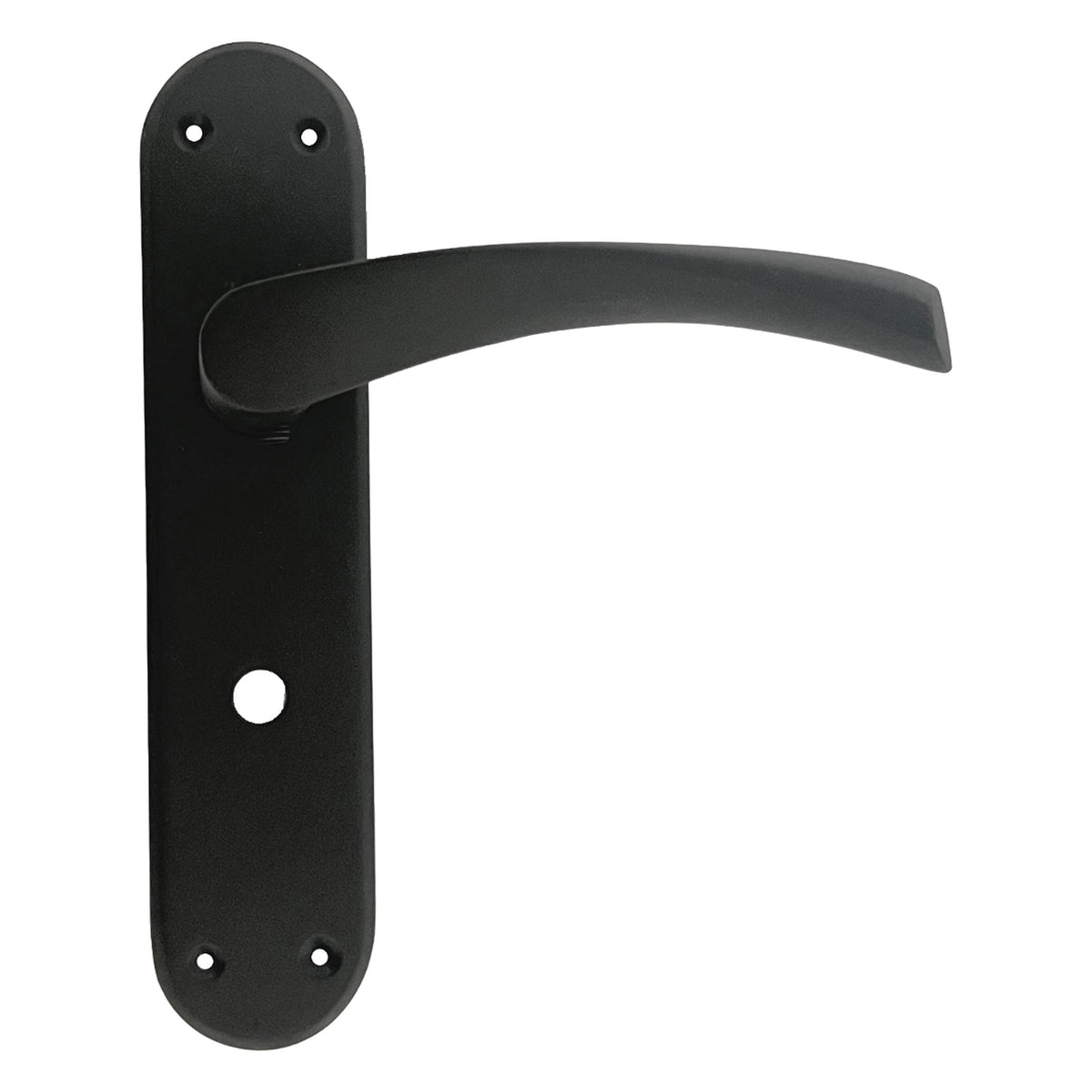 Marketplace JPG companion for London Astrid Twist Door Handle Matt Black Bathroom Handles with Lock - 179mm X 40mm