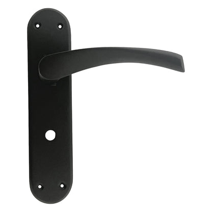 Marketplace JPG companion for London Astrid Twist Door Handle Matt Black Bathroom Handles with Lock - 179mm X 40mm