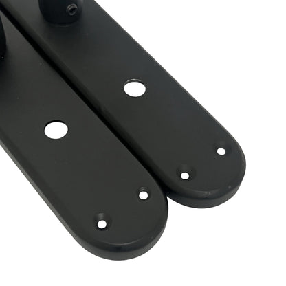 Marketplace JPG companion for London Astrid Twist Door Handle Matt Black Bathroom Handles with Lock - 179mm X 40mm