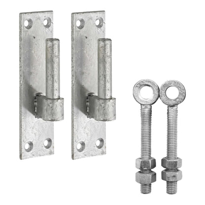 Marketplace JPG companion for Galvanised Gate Hinge Bracket 12mm / 16mm / 19mm & Adjustable Eye Bolt 100mm / 150mm Pair
