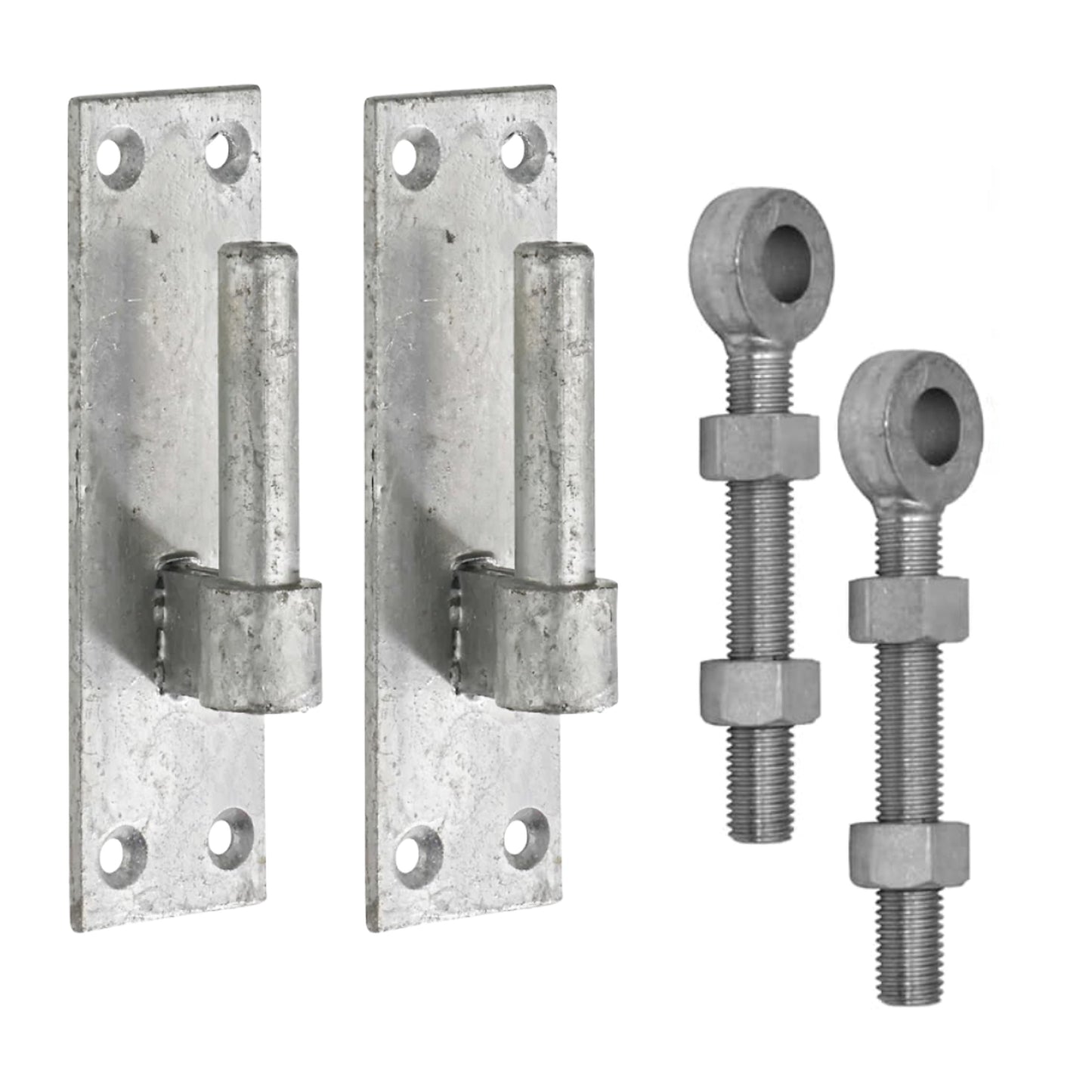 Marketplace JPG companion for Galvanised Gate Hinge Bracket 12mm / 16mm / 19mm & Adjustable Eye Bolt 100mm / 150mm Pair