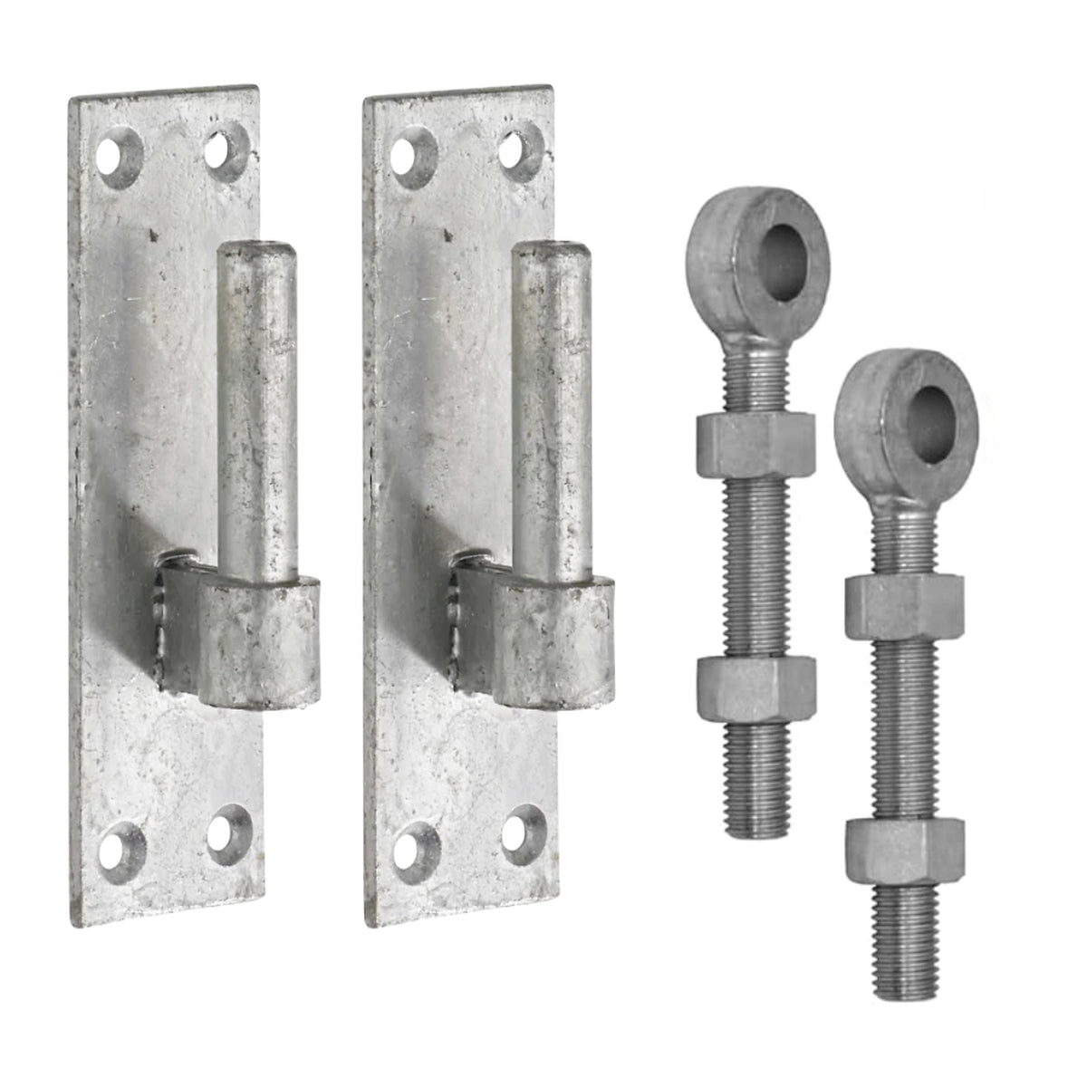 Marketplace JPG companion for Galvanised Gate Hinge Bracket 12mm / 16mm / 19mm & Adjustable Eye Bolt 100mm / 150mm Pair