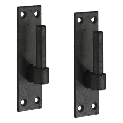 Marketplace JPG companion for 2 Heavy Duty Gate Hooks for Band Gate Hinge Brackets 19mm Pin Black
