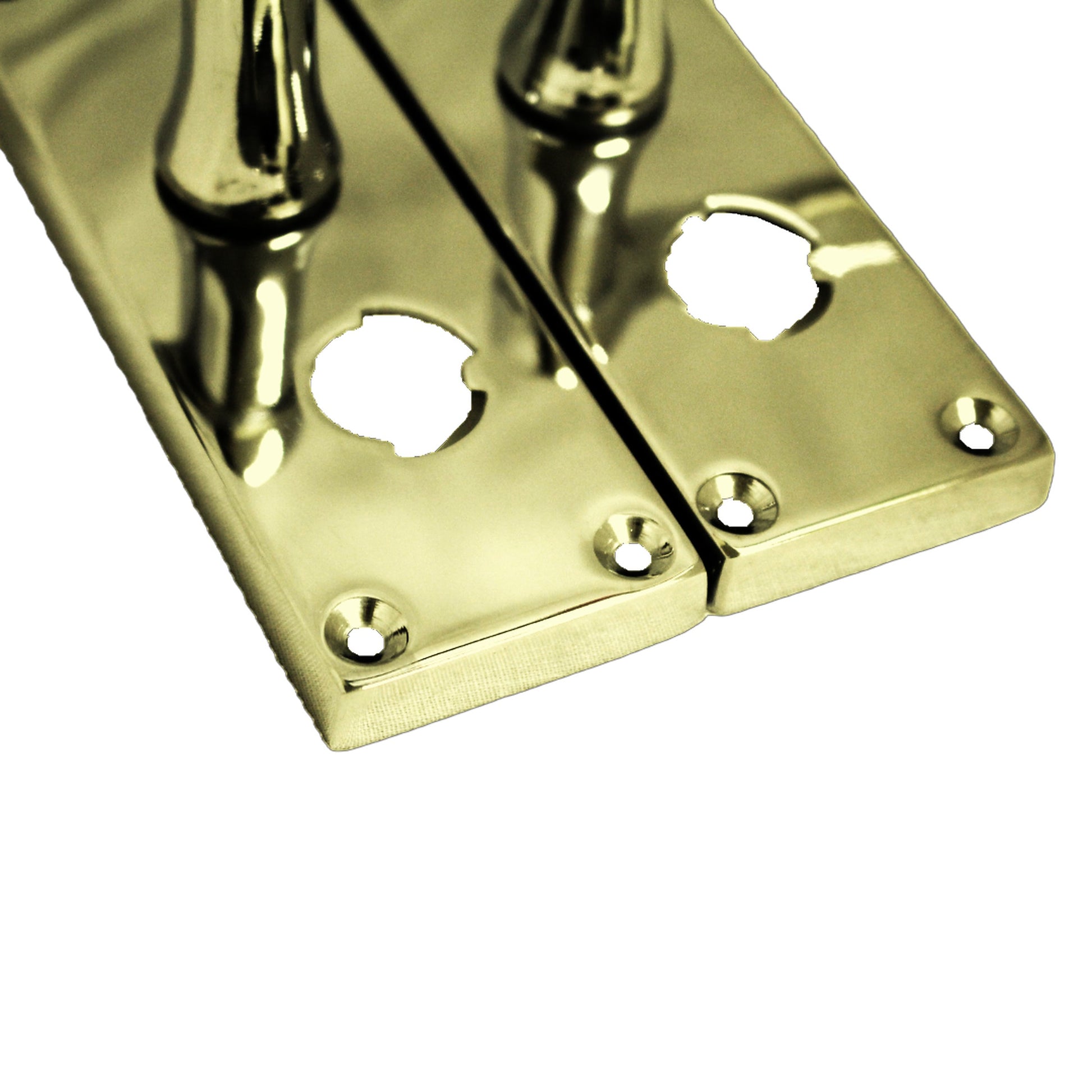 Marketplace JPG companion for Door Handles Scroll Bathroom WC Privacy Lock - Brass 118 X 40mm