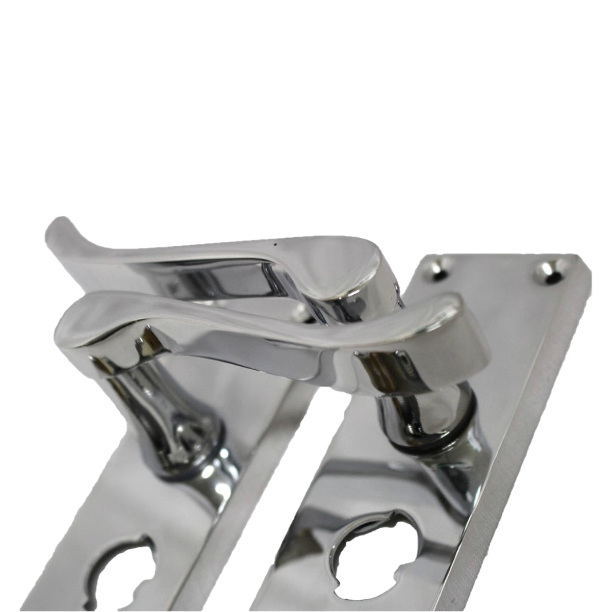 Marketplace JPG companion for Door Handles Scroll Bathroom WC Privacy Lock - Chrome 118 X 40mm