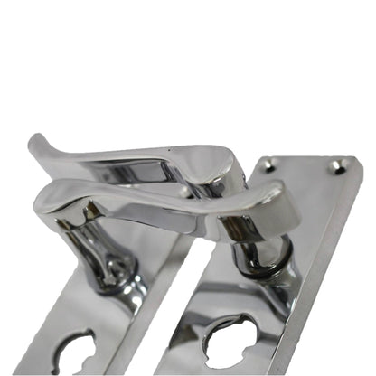 Marketplace JPG companion for Door Handles Scroll Bathroom WC Privacy Lock - Chrome 118 X 40mm