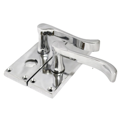 Marketplace JPG companion for Door Handles Scroll Bathroom WC Privacy Lock - Chrome 118 X 40mm