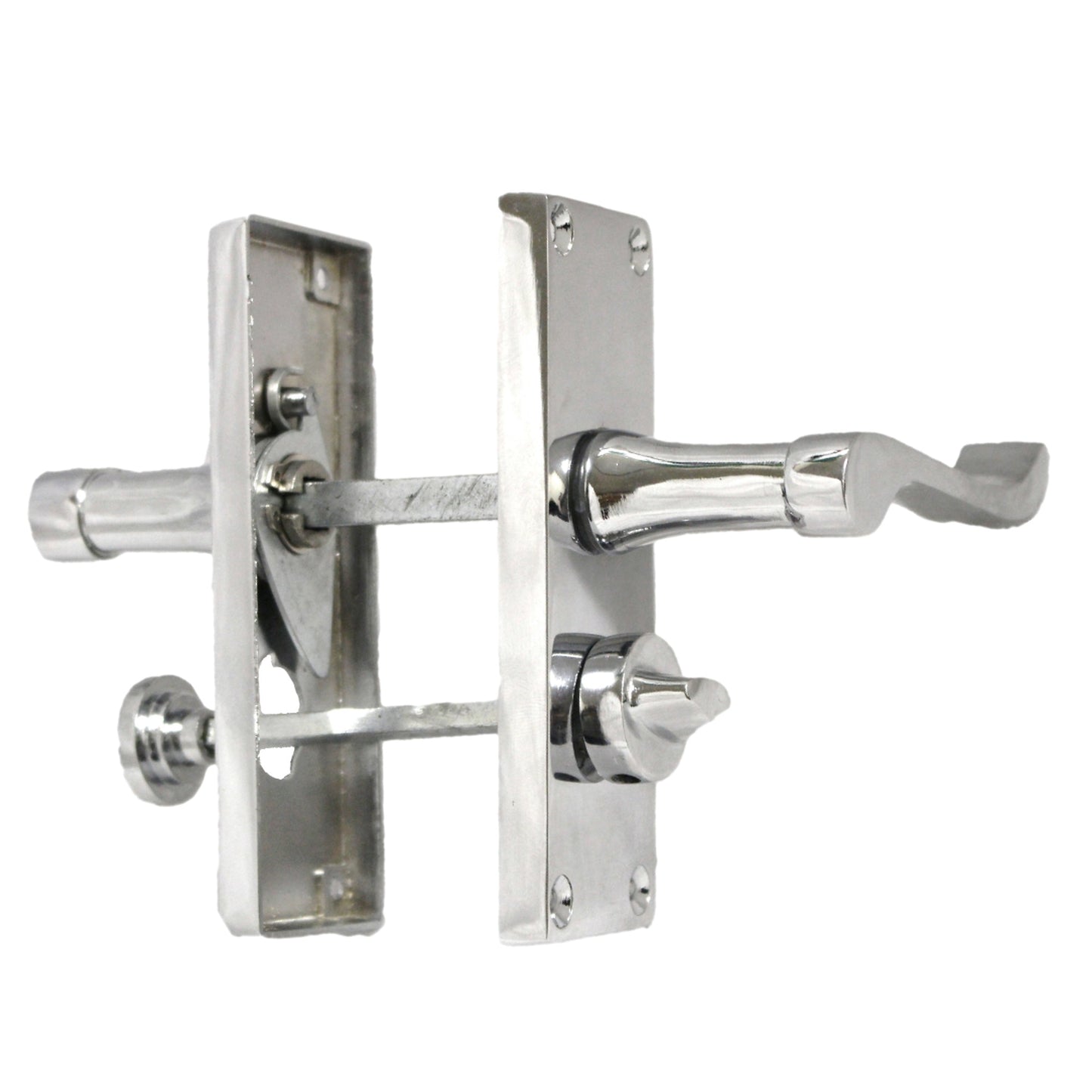 Marketplace JPG companion for Door Handles Scroll Bathroom WC Privacy Lock - Chrome 118 X 40mm