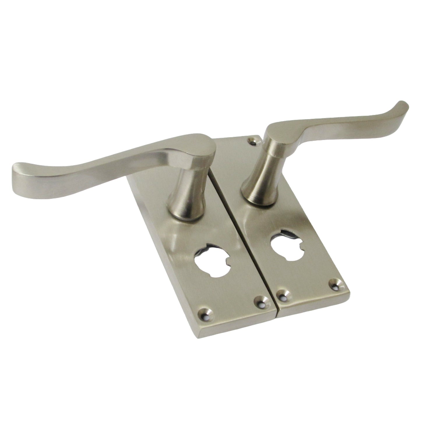 Marketplace JPG companion for Door Handles Scroll Bathroom WC Privacy Lock - Satin 118 X 40mm