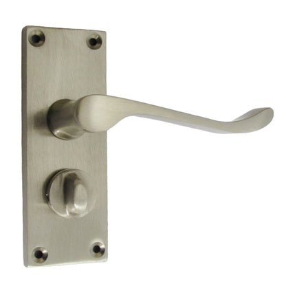 Marketplace JPG companion for Door Handles Scroll Bathroom WC Privacy Lock - Satin 118 X 40mm