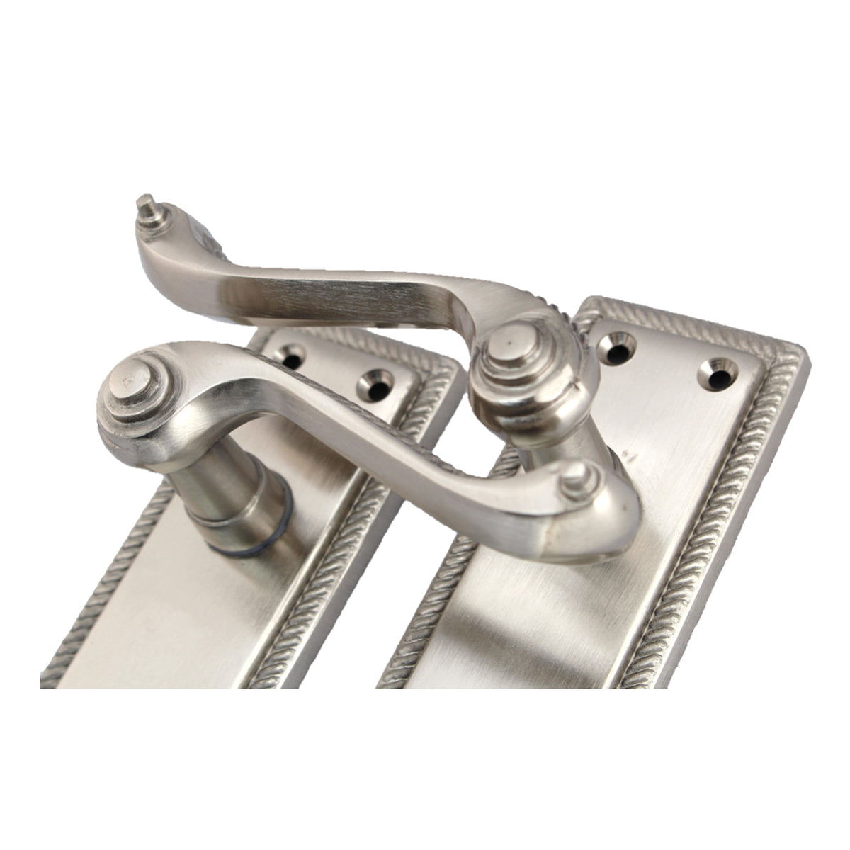 Marketplace JPG companion for Georgian Satin Bathroom Door Handles with Lock