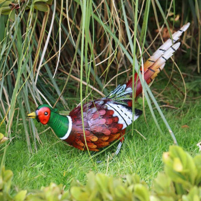 Marketplace JPG companion for Metal Striding Pheasant Garden Ornament - 27cm x 17.5cm x 60cm
