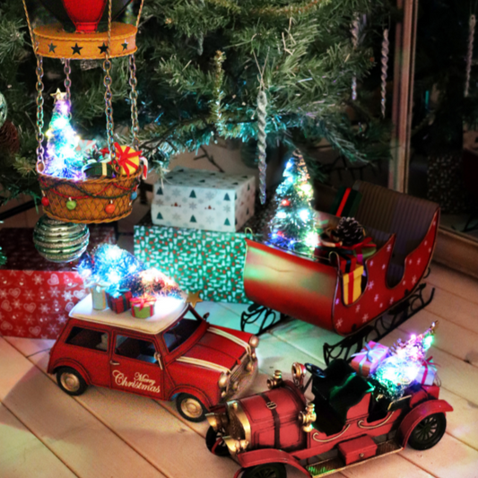 Betley Butterfly LED Vintage Vehicle Christmas Ornament