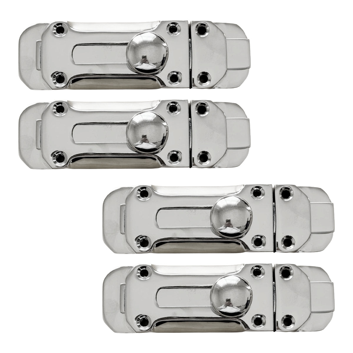 Marketplace JPG companion for Chrome Flat Door Bolt Slide Latch Lock 4" (100mm) 6" (150mm) - Pack of 1, 2 or 4