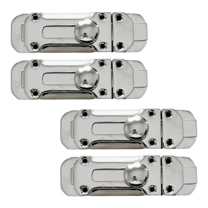 Marketplace JPG companion for Chrome Flat Door Bolt Slide Latch Lock 4" (100mm) 6" (150mm) - Pack of 1, 2 or 4