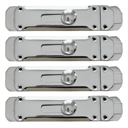 Marketplace JPG companion for Chrome Flat Door Bolt Slide Latch Lock 4" (100mm) 6" (150mm) - Pack of 1, 2 or 4