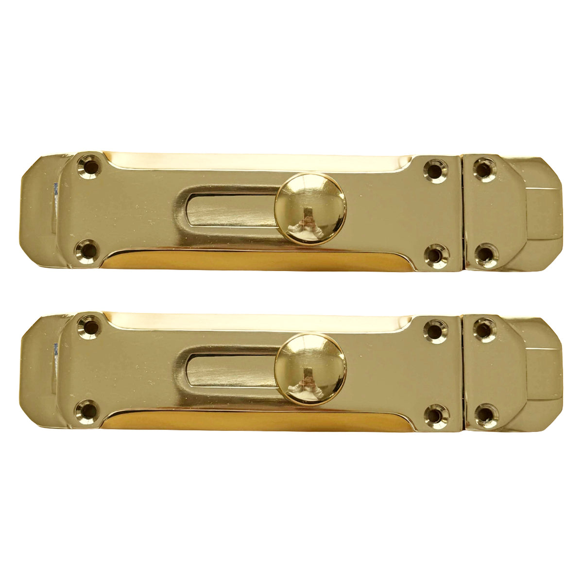 Marketplace JPG companion for Brass Flat Door Bolt Slide Latch Lock 4" (100mm) 6" (150mm) - Pack of 1, 2 or 4