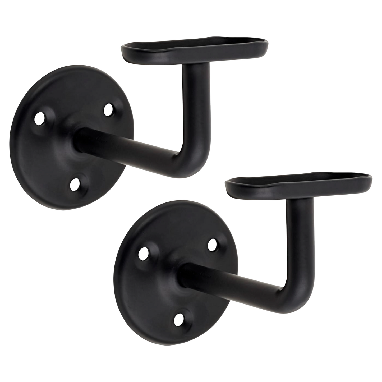 Handrail Bannister Support Stair Rail Bracket Black 2-6 - 63mm