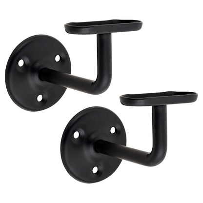 Handrail Bannister Support Stair Rail Bracket Black 2-6 - 63mm