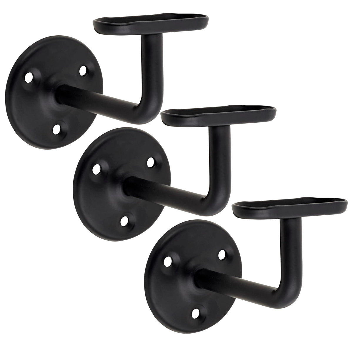 Marketplace JPG companion for Handrail Bannister Support Stair Rail Bracket Black 2-6 - 63mm