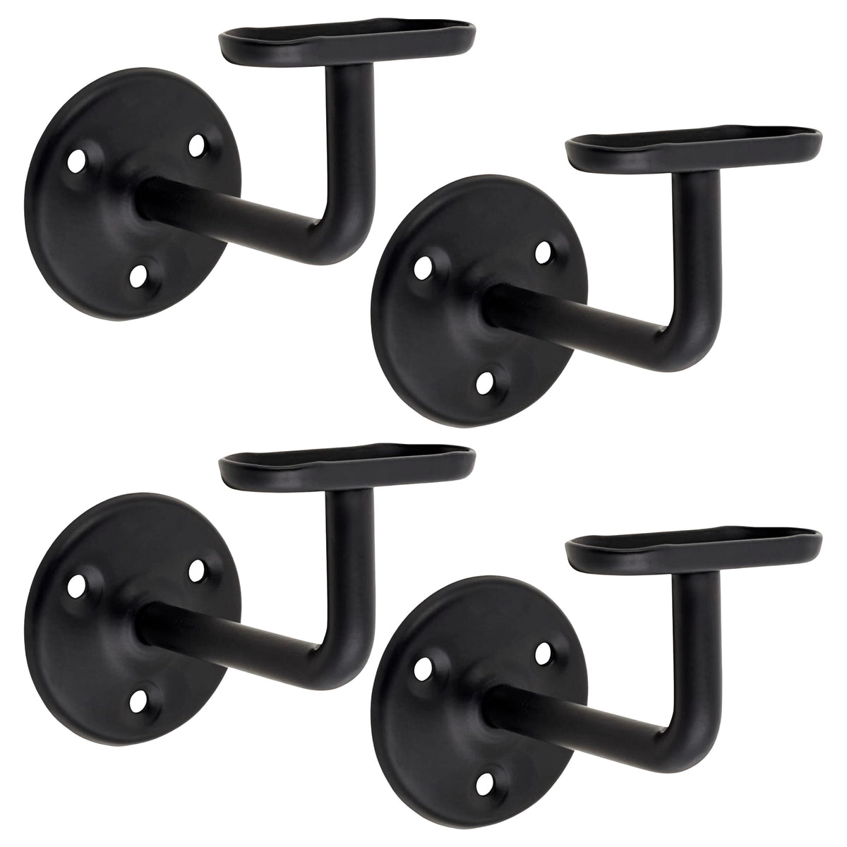 Marketplace JPG companion for Handrail Bannister Support Stair Rail Bracket Black 2-6 - 63mm
