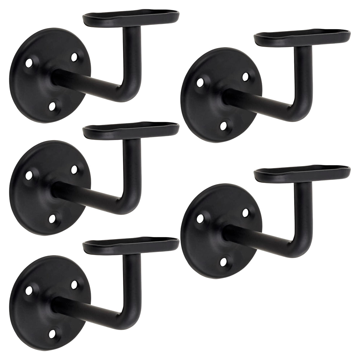 Marketplace JPG companion for Handrail Bannister Support Stair Rail Bracket Black 2-6 - 63mm