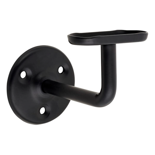 Handrail Bannister Support Stair Rail Bracket Black 2-6