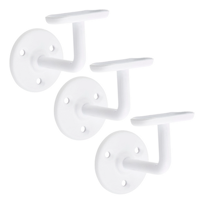 Handrail Bannister Support Stair Rail Bracket White 2-6 - 63mm