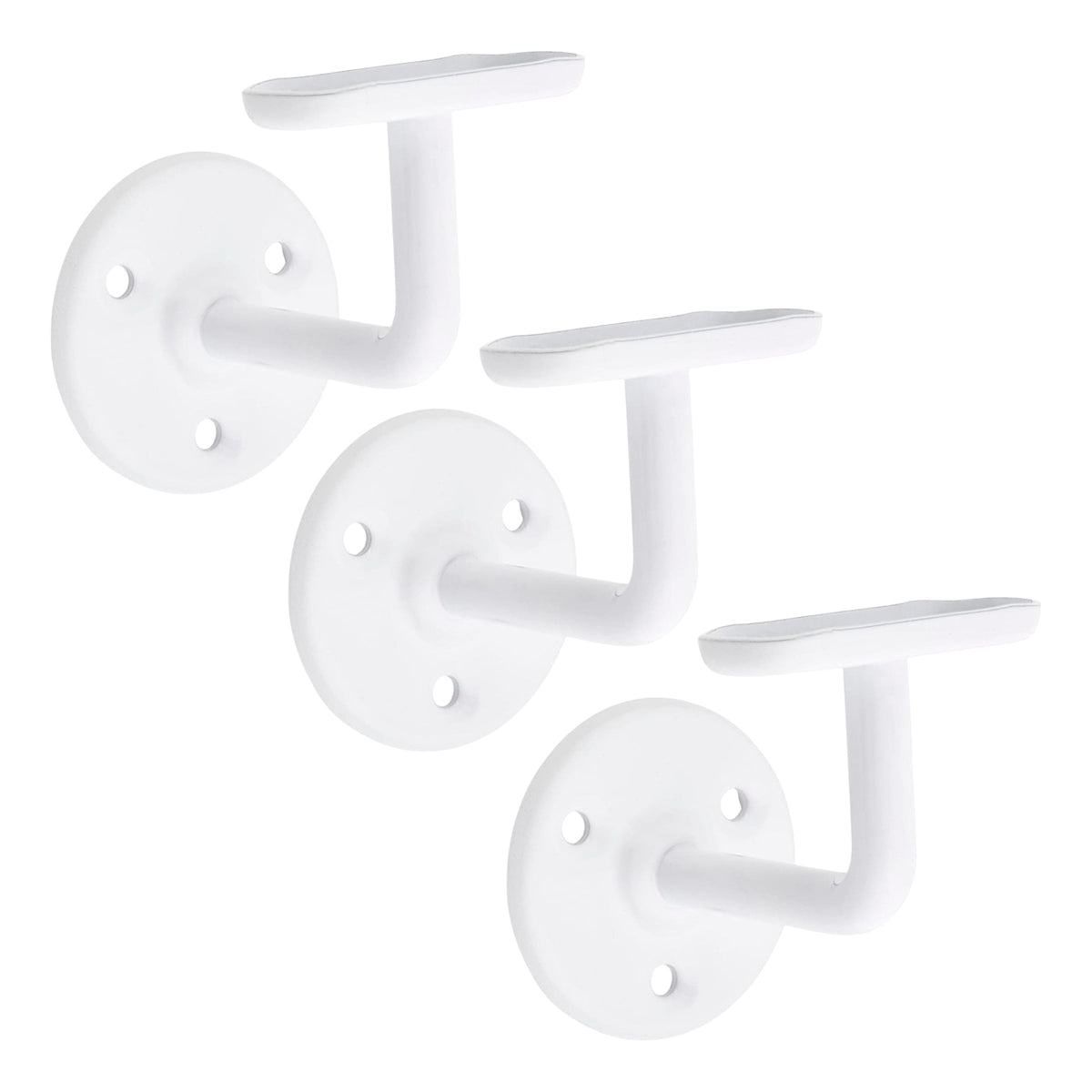 Marketplace JPG companion for Handrail Bannister Support Stair Rail Bracket White 2-6 - 63mm