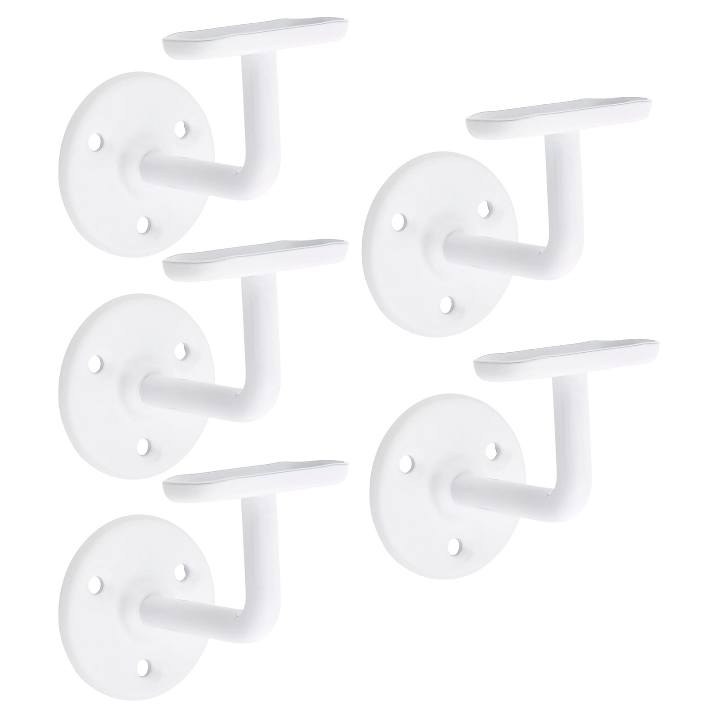Handrail Bannister Support Stair Rail Bracket White 2-6 - 63mm