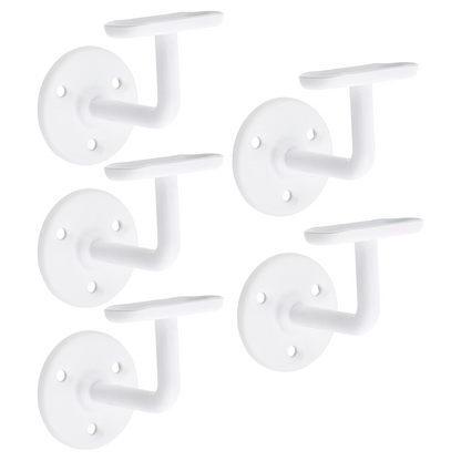 Handrail Bannister Support Stair Rail Bracket White 2-6 - 63mm