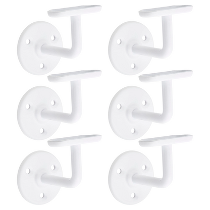 Handrail Bannister Support Stair Rail Bracket White 2-6 - 63mm
