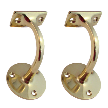 Handrail Bracket Bannister Stair Rail Support Brass 2-6