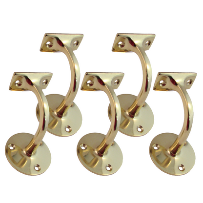 Handrail Bracket Bannister Stair Rail Support Brass 2-6