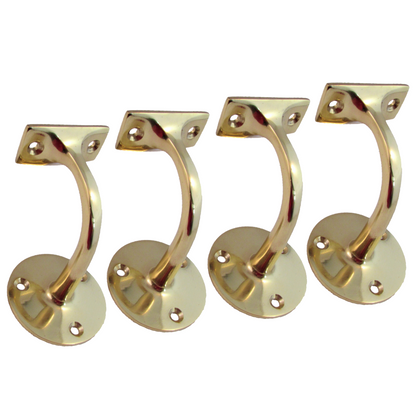 Handrail Bracket Bannister Stair Rail Support Brass 2-6