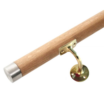Handrail Bracket Bannister Stair Rail Support Brass 2-6