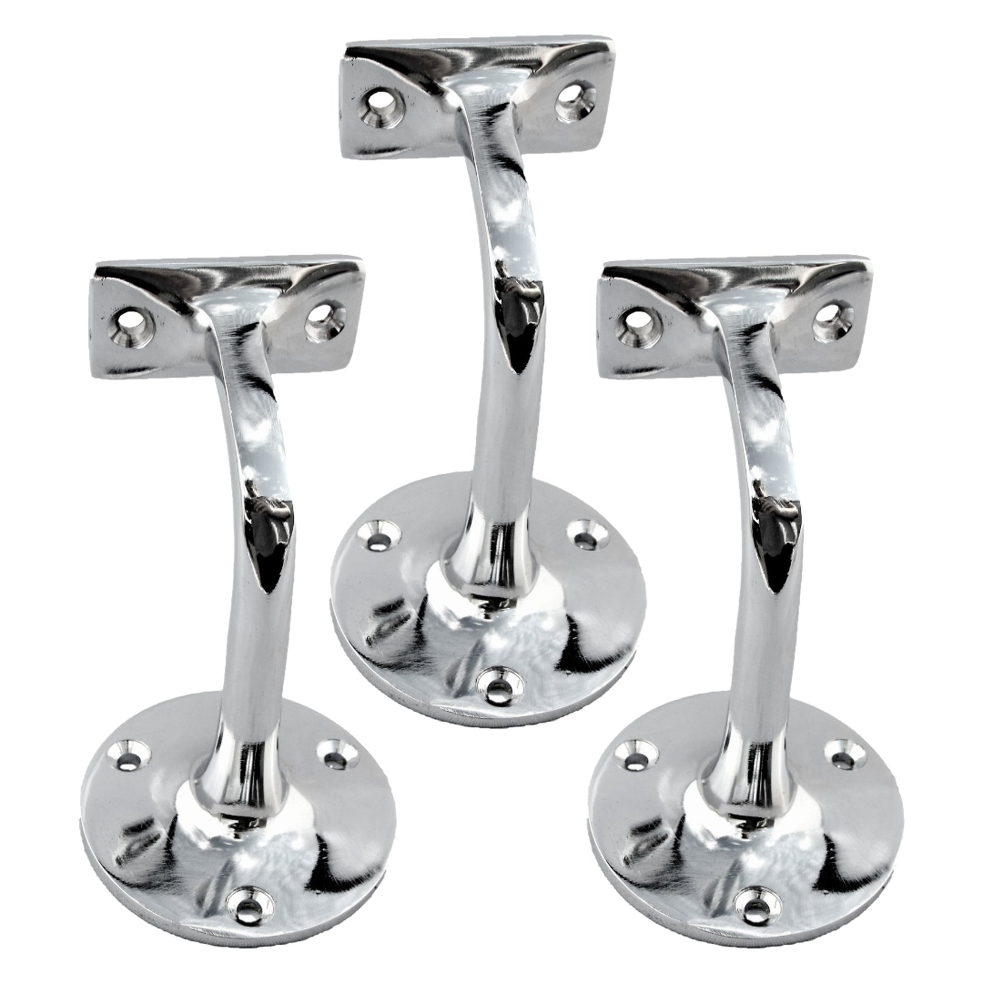 Marketplace JPG companion for Handrail Bracket Bannister Stair Rail Support Chrome 2-6 - 76mm